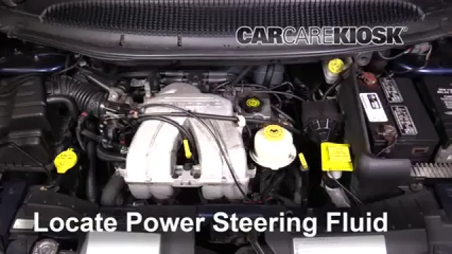 2001 Dodge Caravan SE 2.4L 4 Cyl. Power Steering Fluid Add Fluid